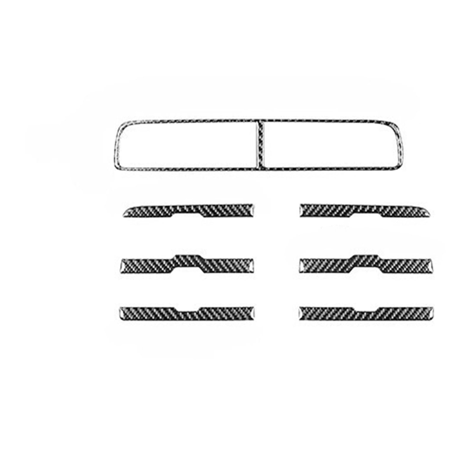 XRLHMP Kompatibel for Chevrolet Camaro 2010-2015 Zubehör Auto Carbon Fiber Innen Lenkrad Getriebe Center Control Trim Aufkleber Modifiziert(R) von XRLHMP