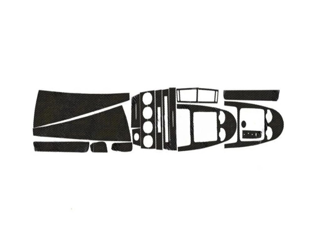 XRLHMP Kompatibel for Kohlefaser, kompatibel for Mercedes SLK 171 2004–2010, Autofolie, Innenaufkleber, Mittelkonsole, Getriebe, Armaturenbrett, Lufttürgriff, Hebeplatte(A,F) von XRLHMP