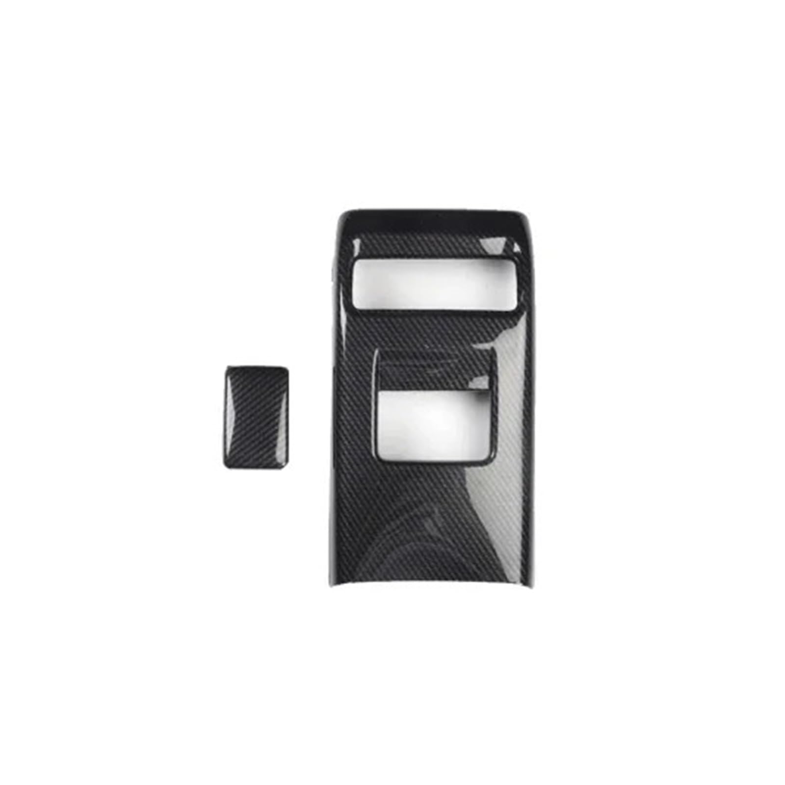 XRLHMP Kompatibel for Nissan TIIDA 2011-2015 Zubehör Carbon Fiber Style Dekoration Auto Innentürgriffe Abdeckung Zierleisten ABS Aufkleber(Rear Guard) von XRLHMP