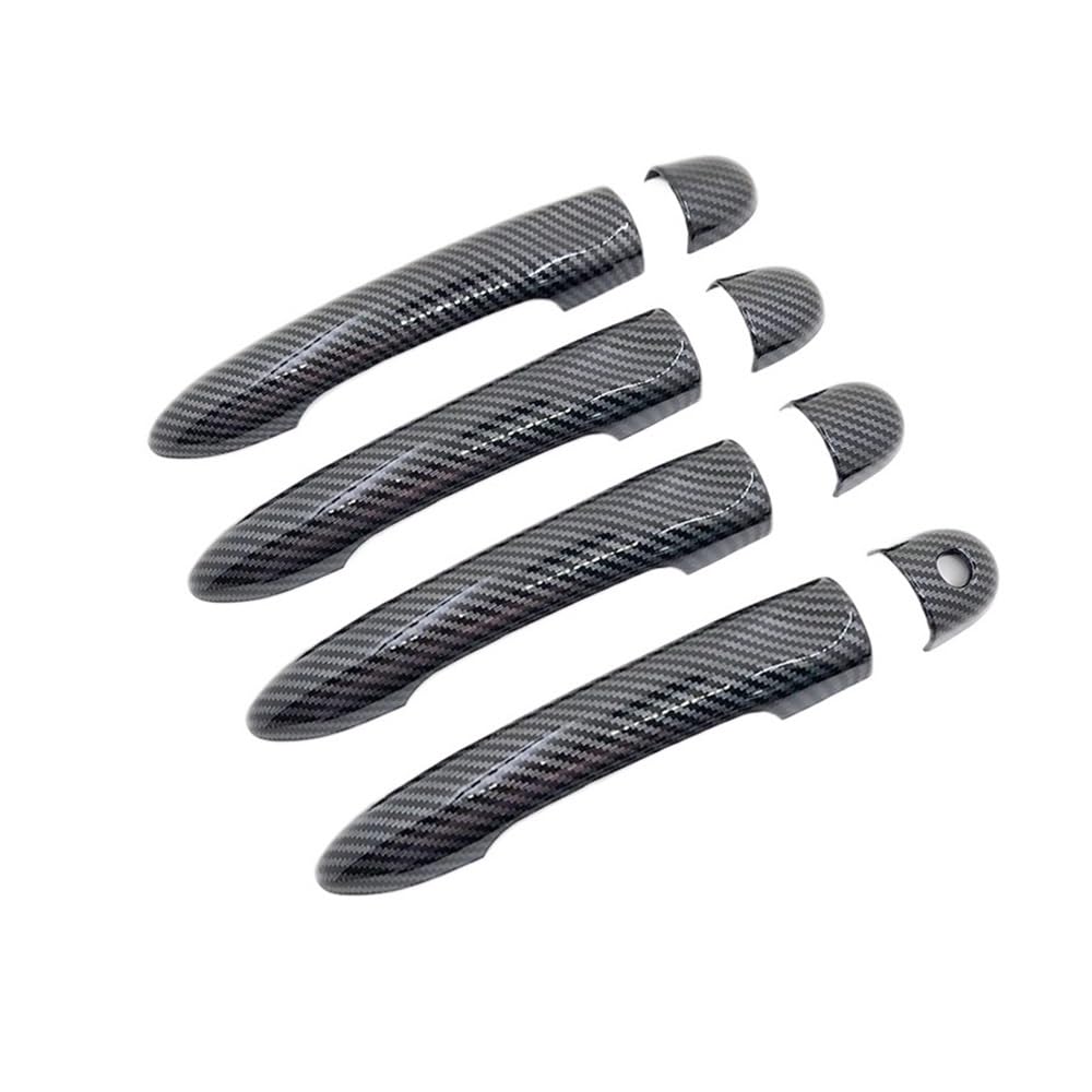 XRLHMP Kompatibel for Renault Fluence 2009 2010 2011 2012 2013 2014 2015 2016 2017 2018 2019 Samsung SM3 Carbon Fiber Türgriff Abdeckung Zubehör(1 Keyhole No Button) von XRLHMP