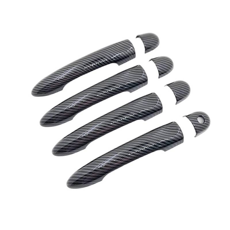 XRLHMP Kompatibel for Renault Fluence 2009 2010 2011 2012 2013 2014 2015 2016 2017 2018 2019 Samsung SM3 Carbon Fiber Türgriff Abdeckung Zubehör(1 Keyhole No Button) von XRLHMP