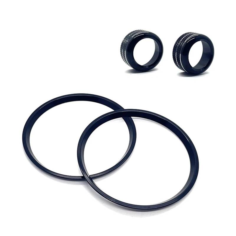 XRLHMP Kompatibel for Subaru BRZ Toyota GR86 2021-2024 Klimaanlage Air Outlet Dekorative Ring Air Outlet Schalter Knopf Aluminium Ring(S) von XRLHMP