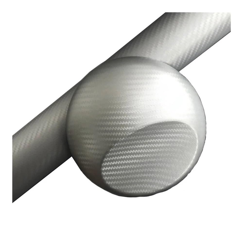 XRLHMP Kompatibel for VW Passat B6 2006–2011, Innenausstattung, zentrales Bedienfeld, Türgriff, Kohlefaser-Aufkleber, Auto-Styling-Zubehör(3D CF Silver,RHD) von XRLHMP
