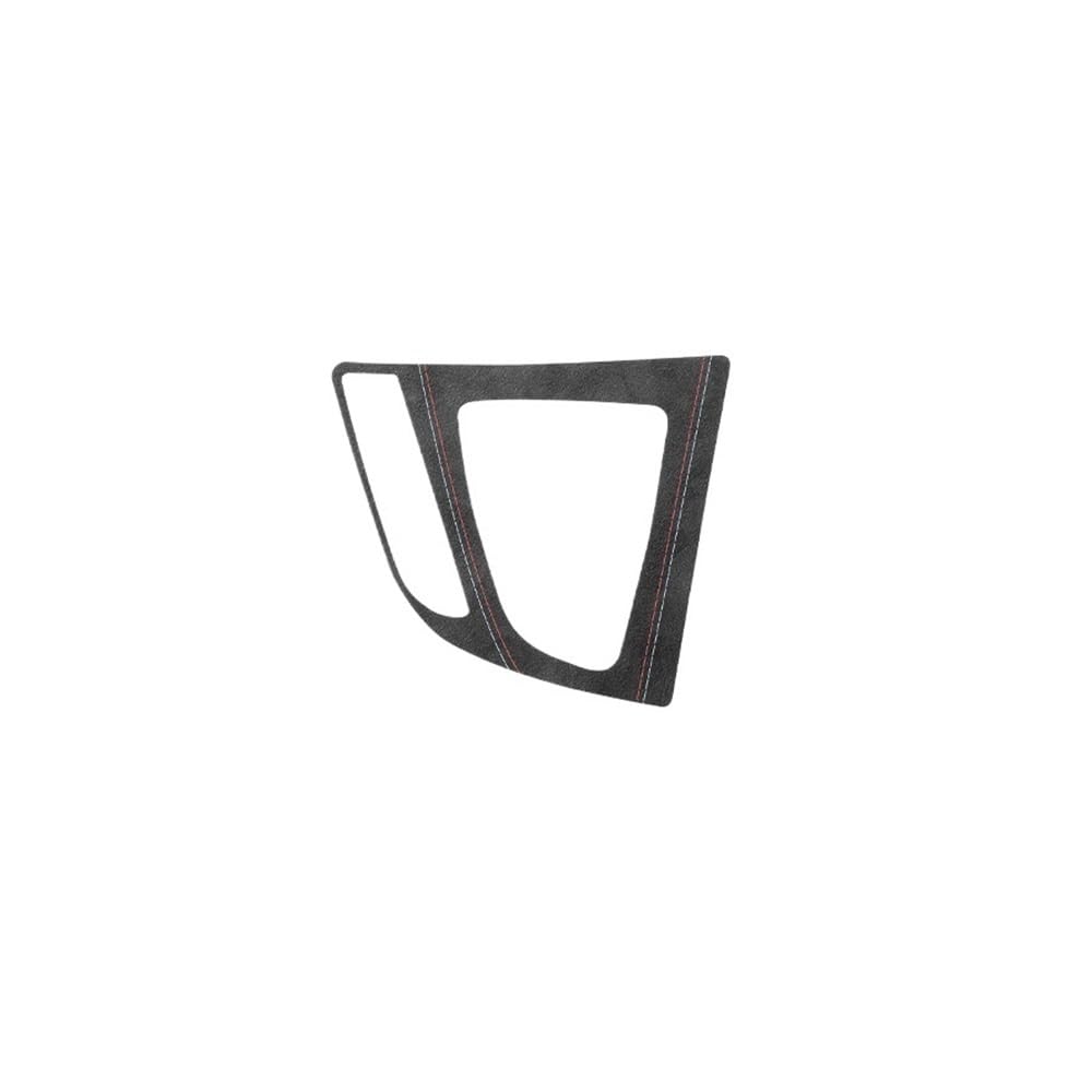 XRLHMP Kompatibel mit BMW 3er 4er F30 F34 F32 F33 F36. Hergestellt aus Alcantara. Auto-Schalthebelverkleidung, Verkleidungsaufkleber, Innenzubehör(Black LHD) von XRLHMP