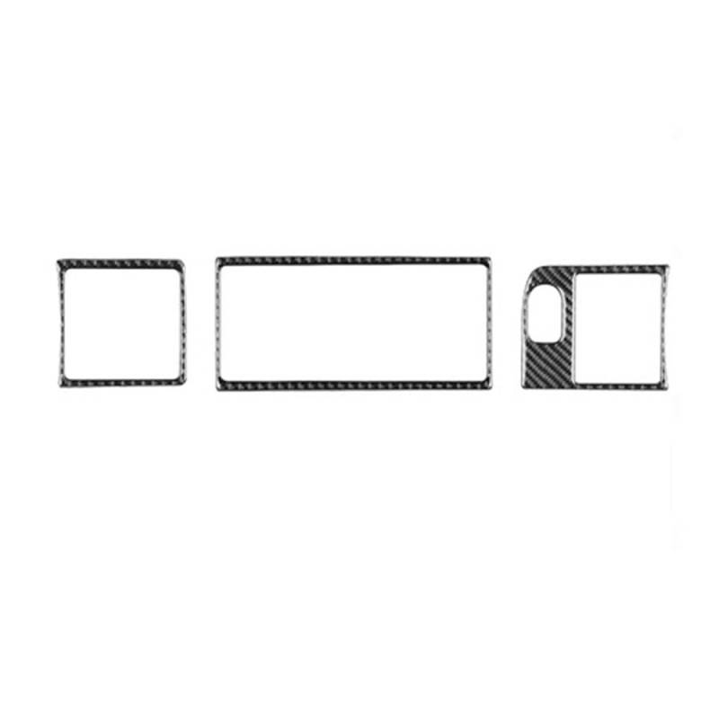 XRLHMP Kompatibel mit BMW Z3 E36 1998-2002, Echtkohlefaser-Konsole, Schalttafel, dekorative Abdeckung, Autoinnenausstattung, Dekorationsaufkleber(Beige1) von XRLHMP