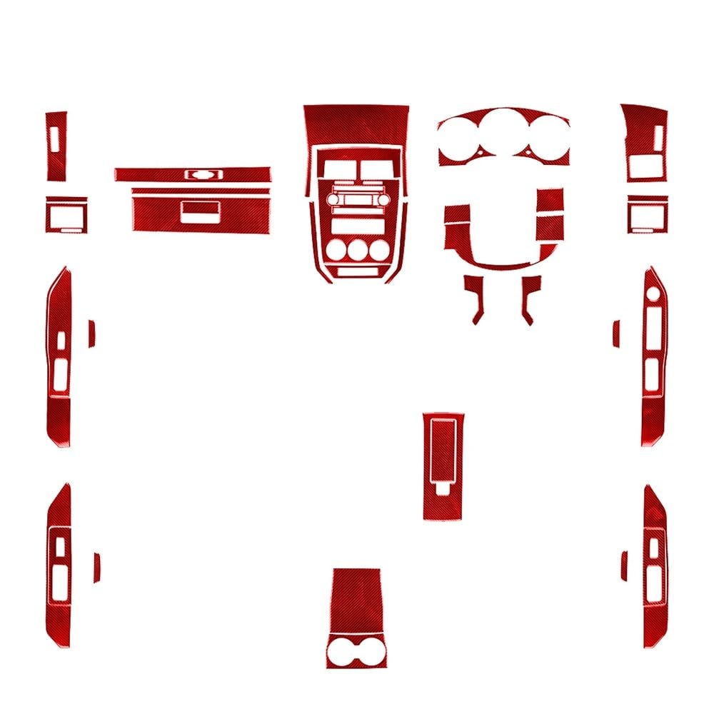 XRLHMP Kompatibel mit Dodge Caliber 2007 2008, Carbonfaser-Schalthebel, Luftauslass, Fensterheber-Schalttafel-Set, Auto-Innenausstattung, Aufkleber(Compatible for GED Carbon1) von XRLHMP