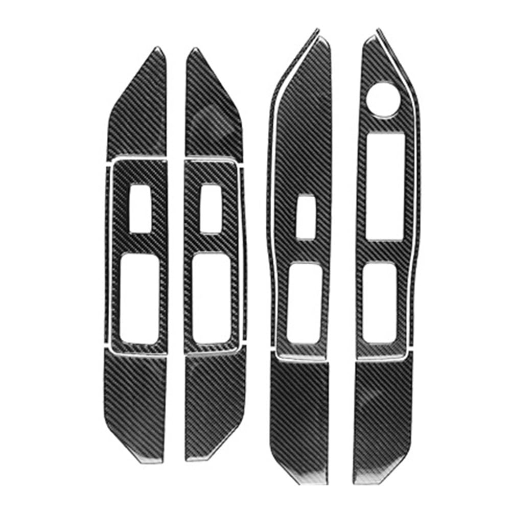 XRLHMP Kompatibel mit Dodge Caliber 2007 2008, Carbonfaser-Schalthebel, Luftauslass, Fensterheber-Schalttafel-Set, Auto-Innenausstattung, Aufkleber(Dark Blue) von XRLHMP