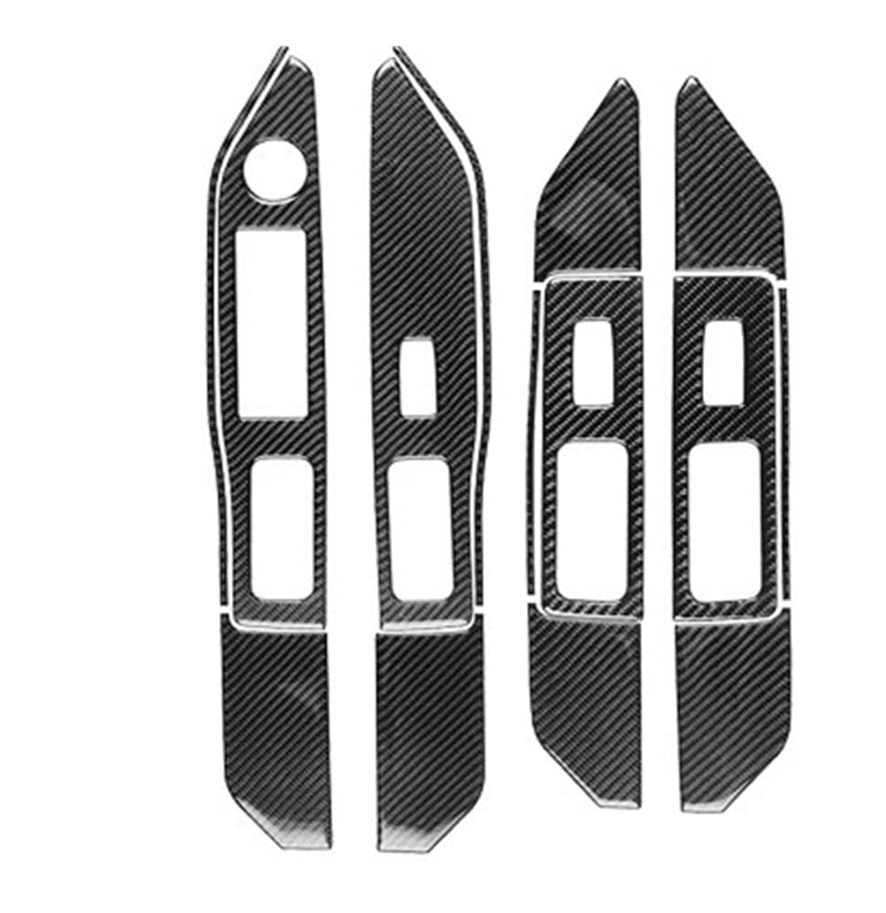 XRLHMP Kompatibel mit Dodge Caliber 2007 2008, Carbonfaser-Schalthebel, Luftauslass, Fensterheber-Schalttafel-Set, Auto-Innenausstattung, Aufkleber(Ivory White) von XRLHMP