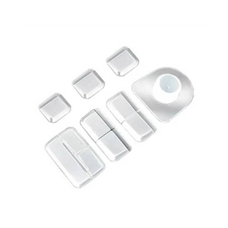 XRLHMP Kompatibel mit Geely Monjaro Xingyue L, Auto-Lenkrad-Tastenaufkleber, zentrale Steuertaste, Metallpatches, Auto-Innendekoration(A set-39PCS) von XRLHMP