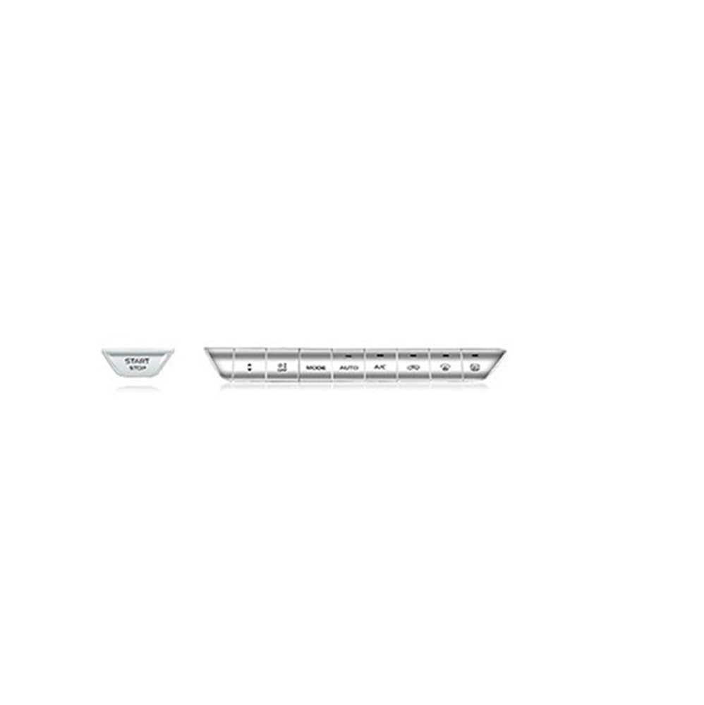 XRLHMP Kompatibel mit Geely Monjaro Xingyue L, Auto-Lenkrad-Tastenaufkleber, zentrale Steuertaste, Metallpatches, Auto-Innendekoration(Central-10PCS) von XRLHMP