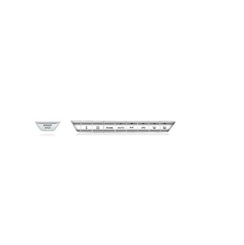 XRLHMP Kompatibel mit Geely Monjaro Xingyue L, Auto-Lenkrad-Tastenaufkleber, zentrale Steuertaste, Metallpatches, Auto-Innendekoration(Central-10PCS) von XRLHMP