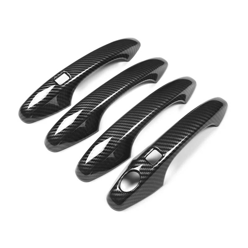 XRLHMP Kompatibel mit Haval H6 3. Generation 2021 2022 2023 2024, Autotürgriff-Schüsselabdeckung, Schutzdekoration, Zubehör(A Carbon Fiber) von XRLHMP