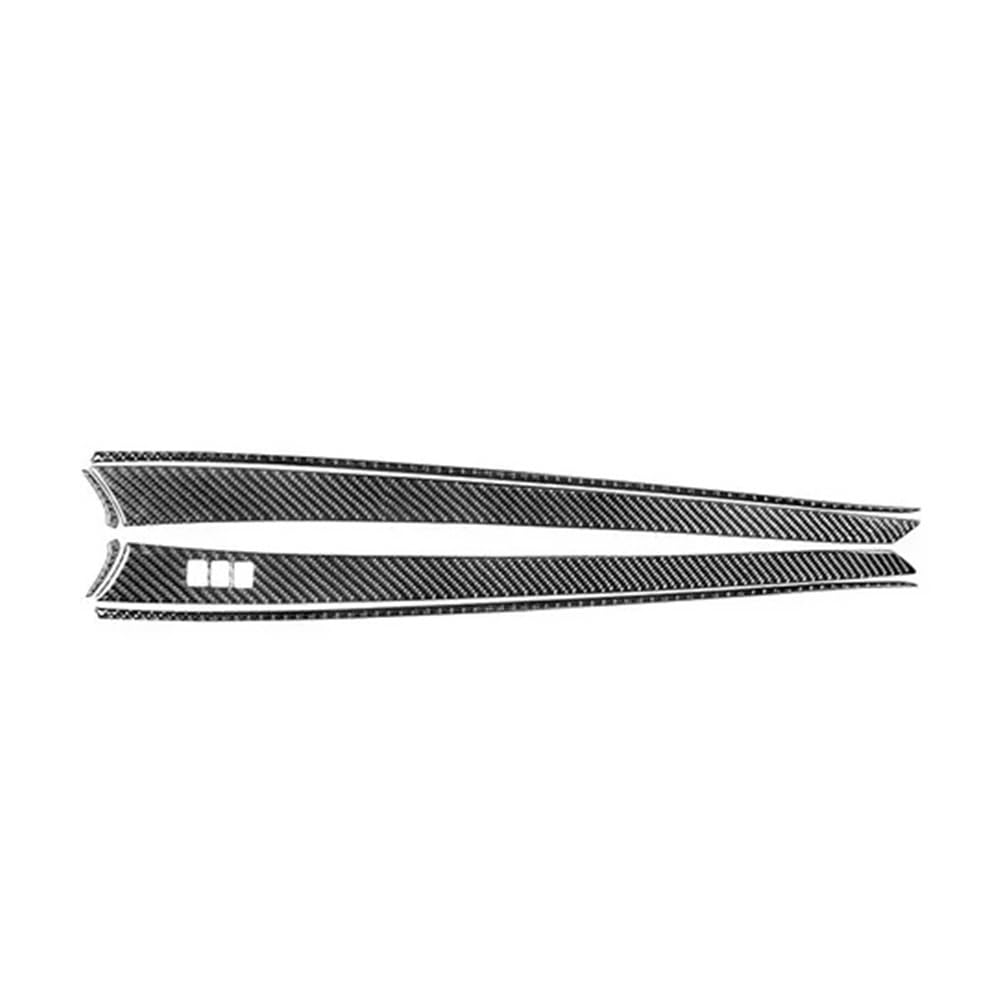 XRLHMP Kompatibel mit Infiniti G37 Sedan 2010-2013, Carbonfaser-Autoschutz-Patch, vollständige Teile, Innendekoration, alle Autoaufkleber, Zubehör(Front Door Panel 6P) von XRLHMP