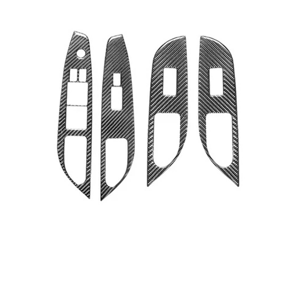 XRLHMP Kompatibel mit Infiniti G37 Sedan 2010-2013, Carbonfaser-Autoschutz-Patch, vollständige Teile, Innendekoration, alle Autoaufkleber, Zubehör(Window Lift 4Pcs) von XRLHMP