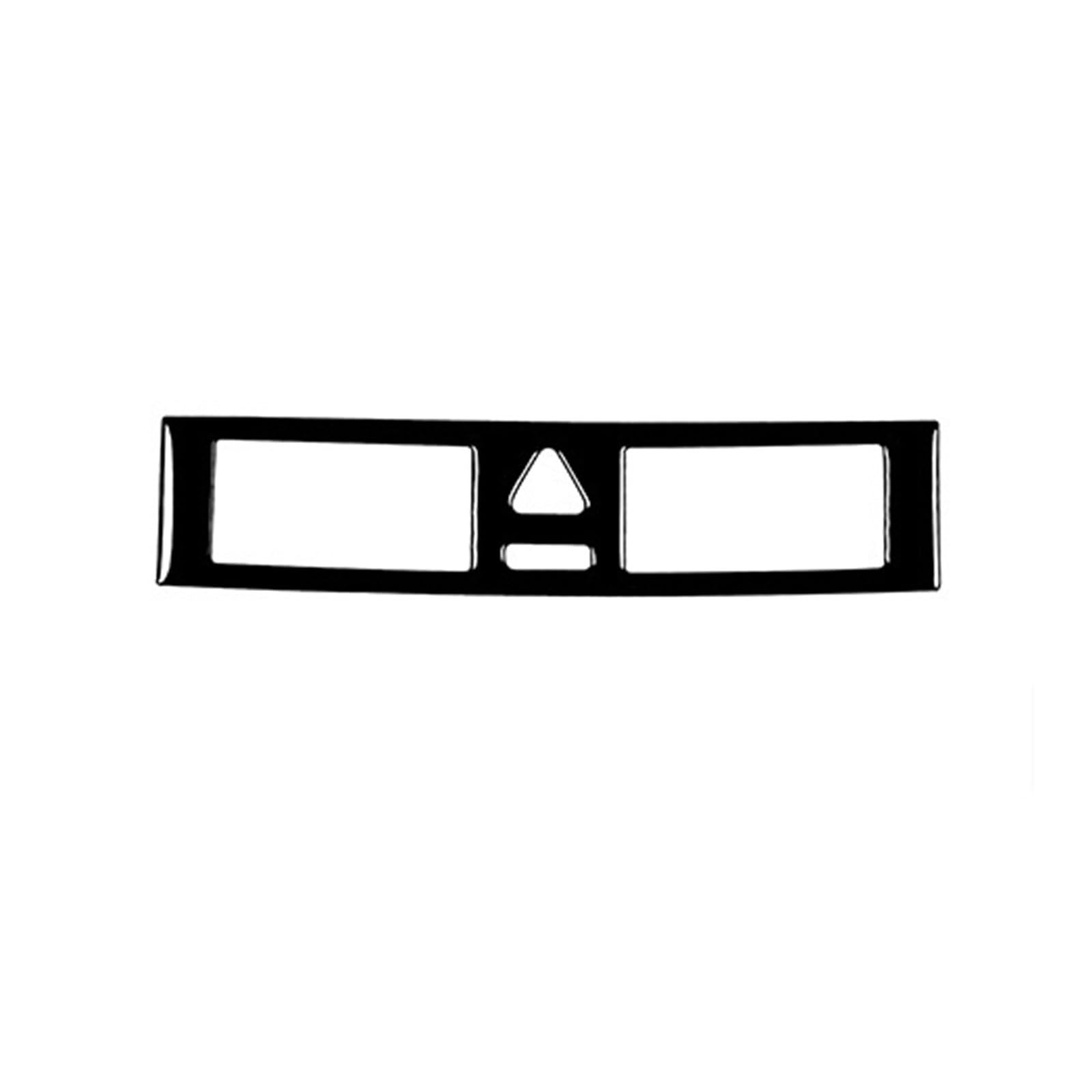 XRLHMP Kompatibel mit Mercedes-Benz C-Klasse W203 2005–2007, Piano Black, Schalthebel, Fensterheber, Luftauslass, Armaturenbrettverkleidung, Auto-Innenaufkleber(24) von XRLHMP