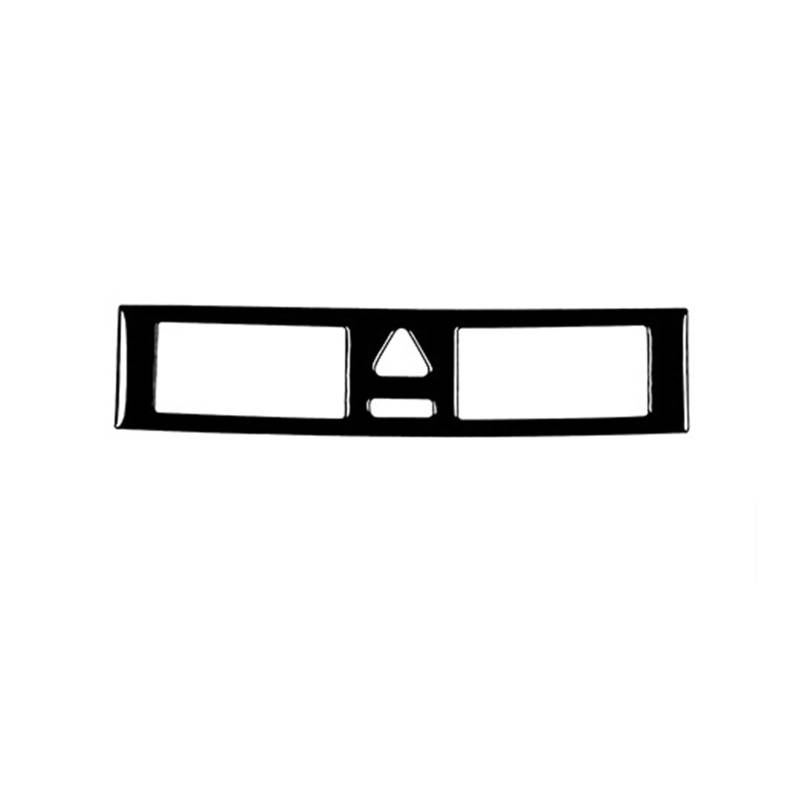 XRLHMP Kompatibel mit Mercedes-Benz C-Klasse W203 2005–2007, Piano Black, Schalthebel, Fensterheber, Luftauslass, Armaturenbrettverkleidung, Auto-Innenaufkleber(24) von XRLHMP