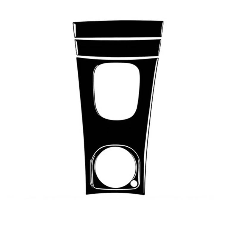 XRLHMP Kompatibel mit Mercedes-Benz C-Klasse W203 2005–2007, Piano Black, Schalthebel, Fensterheber, Luftauslass, Armaturenbrettverkleidung, Auto-Innenaufkleber(32) von XRLHMP