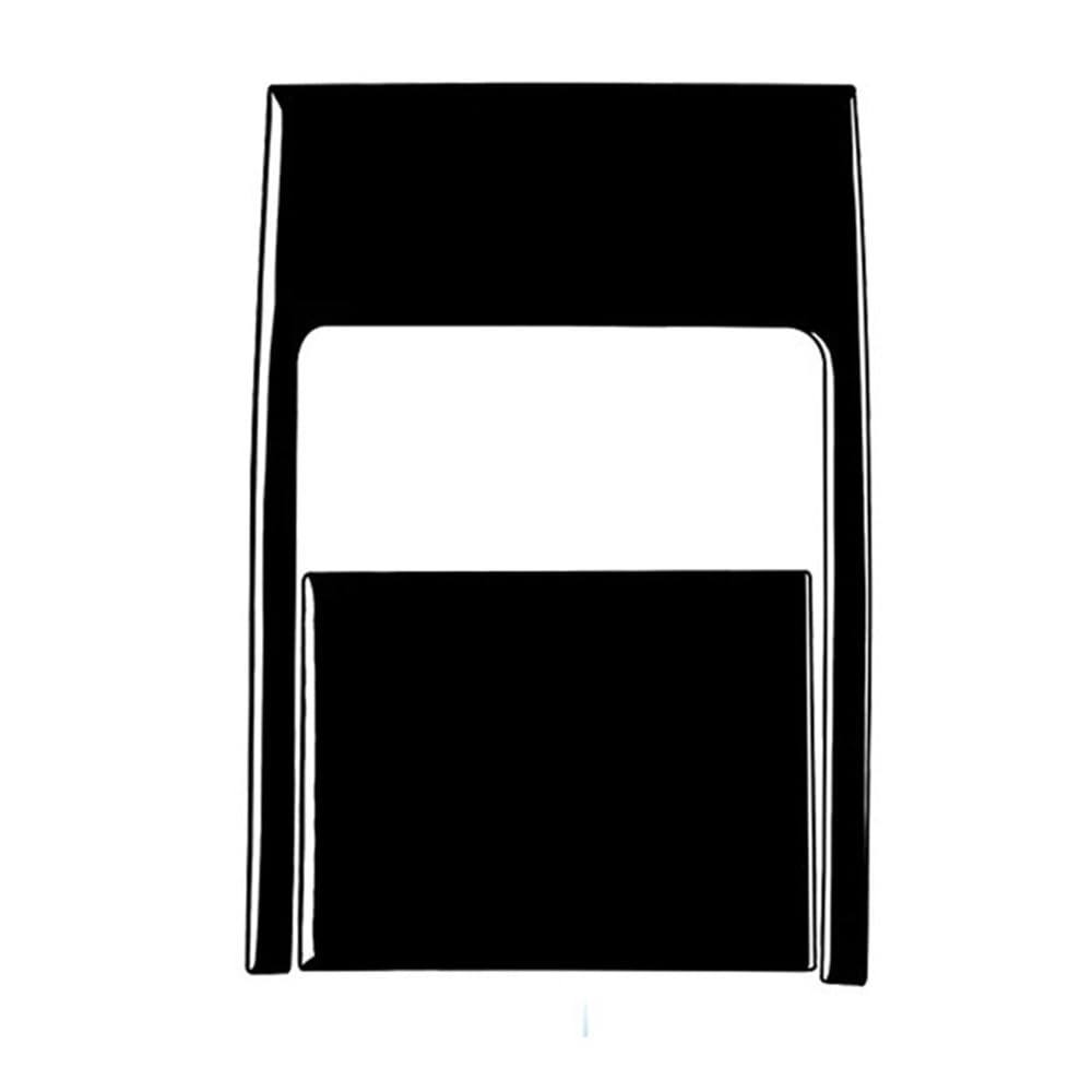 XRLHMP Kompatibel mit Mercedes-Benz C-Klasse W203 2005–2007, Piano Black, Schalthebel, Fensterheber, Luftauslass, Armaturenbrettverkleidung, Auto-Innenaufkleber(Rear Control Panel) von XRLHMP