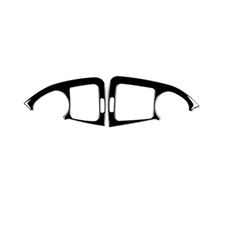 XRLHMP Kompatibel mit Mercedes-Benz C-Klasse W203 2005–2007, Piano Black, Schalthebel, Fensterheber, Luftauslass, Armaturenbrettverkleidung, Auto-Innenaufkleber(Shark Style) von XRLHMP