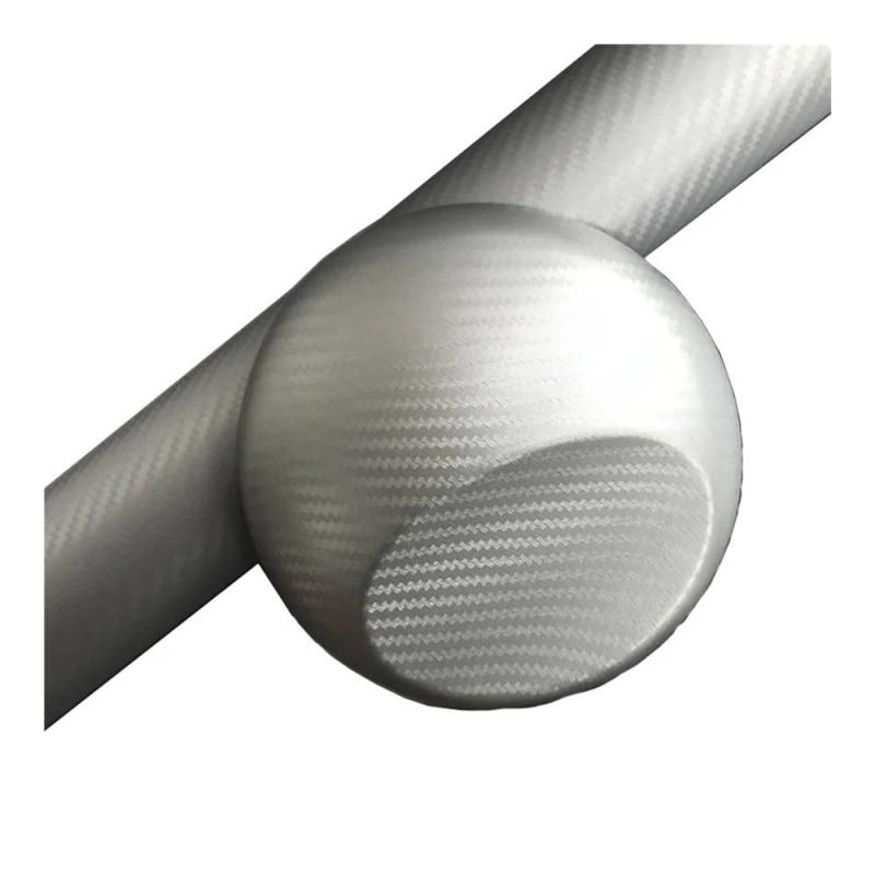 XRLHMP Kompatibel mit Opel Astra J P10, Innenausstattung, zentrales Bedienfeld, Türgriff, 3D/5D, Kohlefaser-Aufkleber, Auto-Styling-Zubehör(3D CF Silver,MT-RHD) von XRLHMP