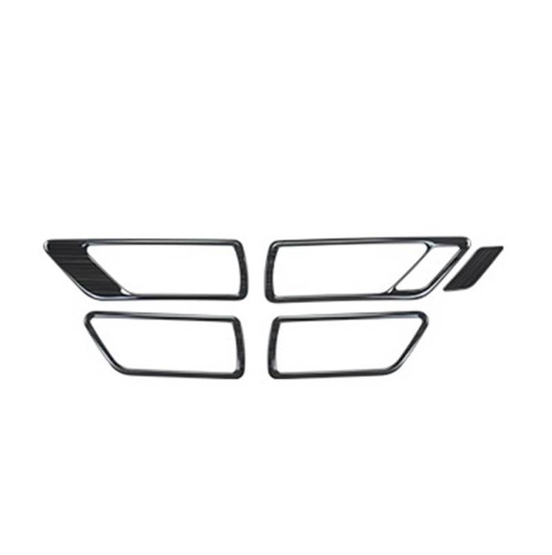 XRLHMP Kompatibel mit Toyota Land Cruiser 300 2021 2022 2023 2024. Innentürschalen-Patch LC300 J300. Innendekorationszubehör, verbessertes Tuning.(A Style Black LHD) von XRLHMP