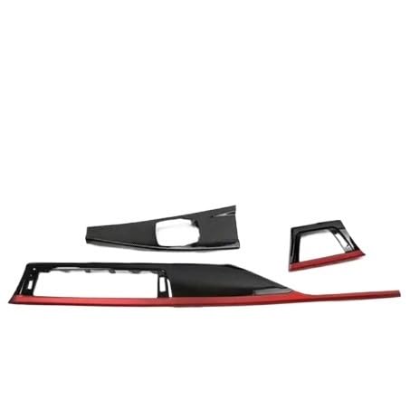 XRLHMP Kompatibel mit der BMW 3er 4er 3GT-Serie F30 F34 F36 F32. Zentralklimaanlage, Lüftungsschlitz, Innentürgriffe, dekorative Abdeckung.(Red 2pcs-Set) von XRLHMP