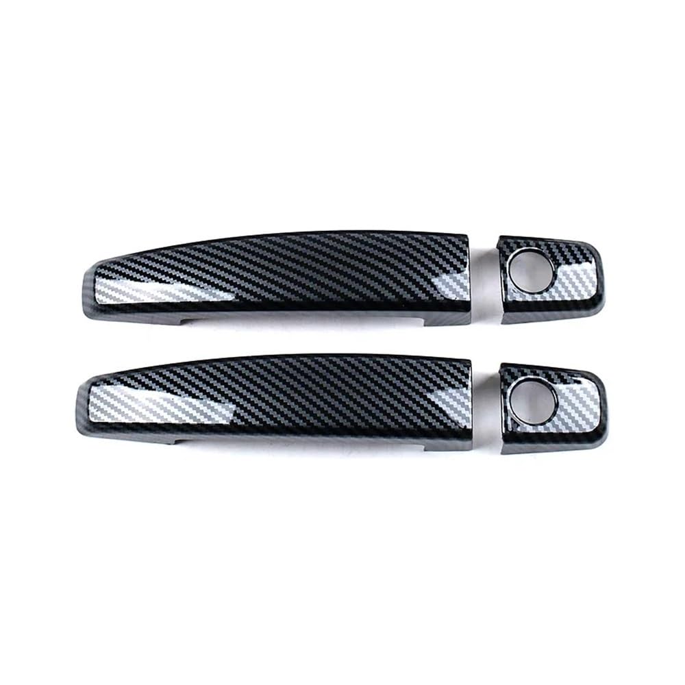 XRLHMP Kompatibel mit: Geeignet for 05-08 Chevrolet Lefeng, Türgriff, Autotür-Außentürgriff, kratzfester Schutzaufkleber(2 2Hole Carbon Fiber) von XRLHMP