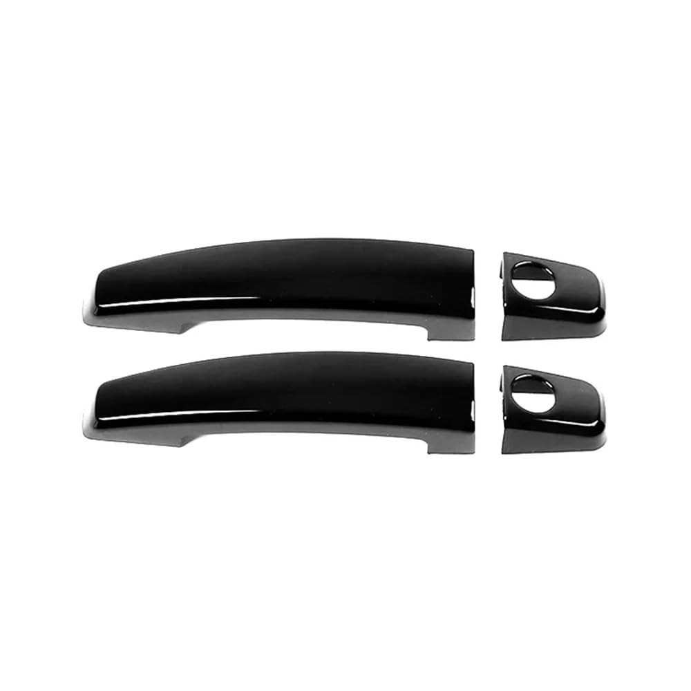 XRLHMP Kompatibel mit: Geeignet for 05-08 Chevrolet Lefeng, Türgriff, Autotür-Außentürgriff, kratzfester Schutzaufkleber(2 2hole Bright Black) von XRLHMP