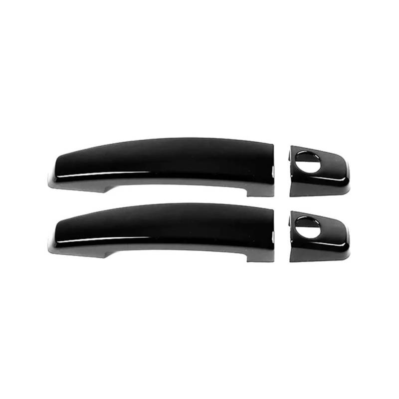 XRLHMP Kompatibel mit: Geeignet for 05-08 Chevrolet Lefeng, Türgriff, Autotür-Außentürgriff, kratzfester Schutzaufkleber(2 2hole Bright Black) von XRLHMP