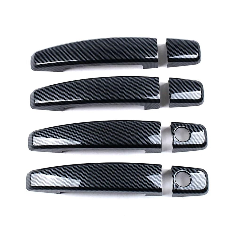 XRLHMP Kompatibel mit: Geeignet for 05-08 Chevrolet Lefeng, Türgriff, Autotür-Außentürgriff, kratzfester Schutzaufkleber(2-Hole carbon fiber) von XRLHMP