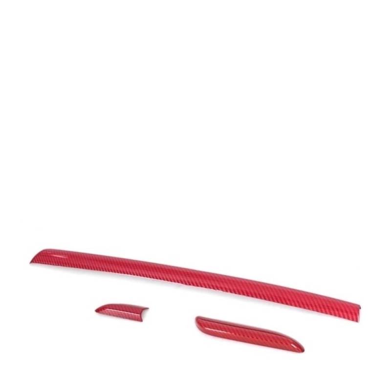 XRLHMP LHD-Innenleisten, Mittelkonsole, Armaturenbrett, Zierleisten, Dekorabdeckung, ABS-Kohlefaser-Stil, kompatibel for Audi A3 8V 2014–2018, S3 2017(B LHD) von XRLHMP