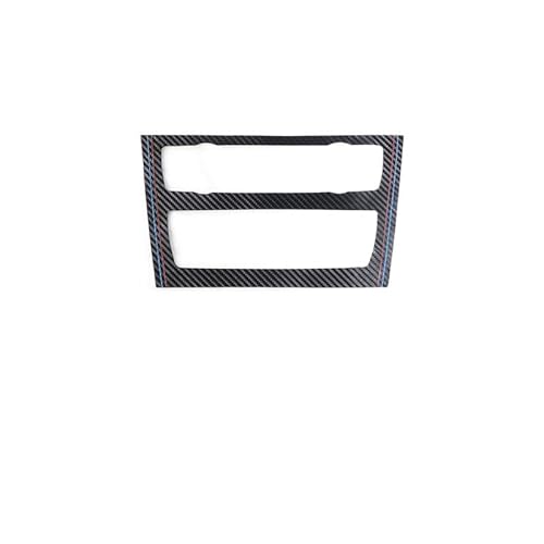 XRLHMP Mittelkonsole Klimaanlage CD-Panel Trim Performance Aufkleber Kompatibel for BMW X1 E84 2010-2014 Carbon Fiber Auto Innenausstattung(Carbon Leather A) von XRLHMP