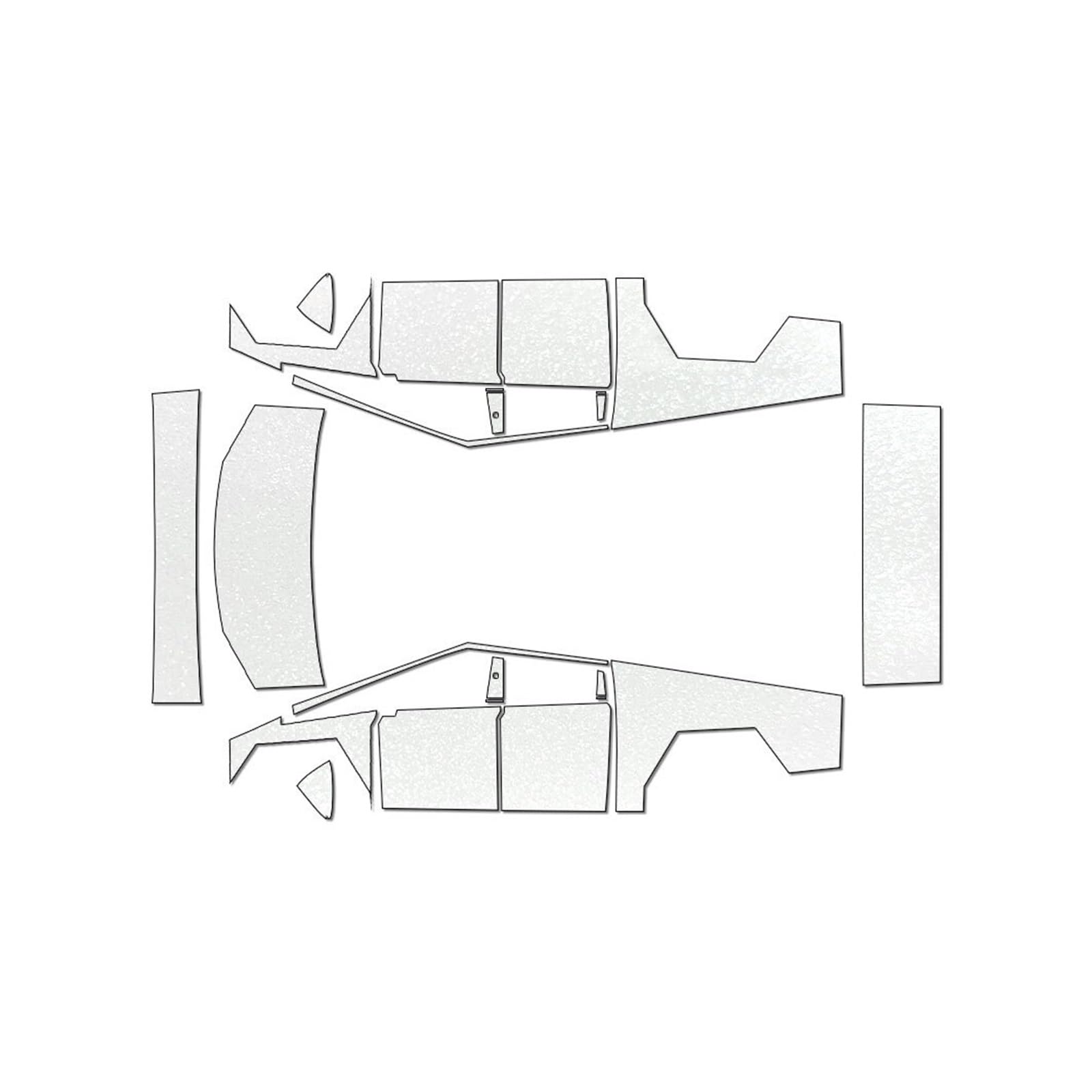 XRLHMP PFCC TPU-Autolackschutzfolie, kompatibel mit Tesla Model S 2016–2023, vorgeschnitten, Kratzfest, transparent, Ppf-Aufkleber-Set(28067,Model S 20) von XRLHMP