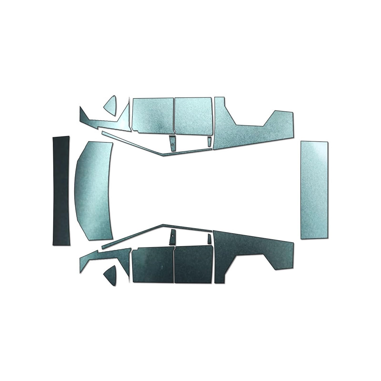 XRLHMP PFCC TPU-Autolackschutzfolie, kompatibel mit Tesla Model S 2016–2023, vorgeschnitten, Kratzfest, transparent, Ppf-Aufkleber-Set(281133,Model S 16) von XRLHMP