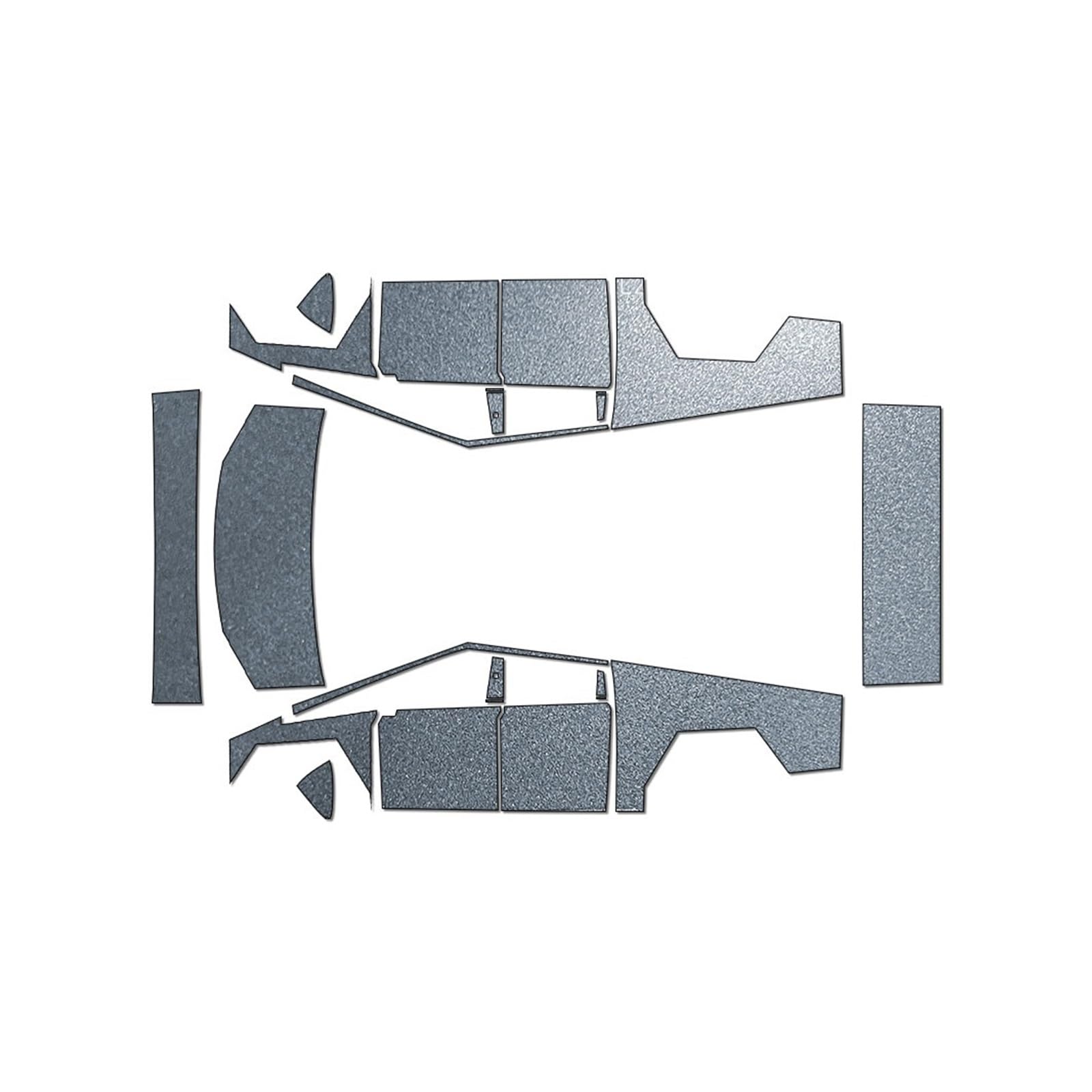 XRLHMP PFCC TPU-Autolackschutzfolie, kompatibel mit Tesla Model S 2016–2023, vorgeschnitten, Kratzfest, transparent, Ppf-Aufkleber-Set(281136,Model S 16) von XRLHMP