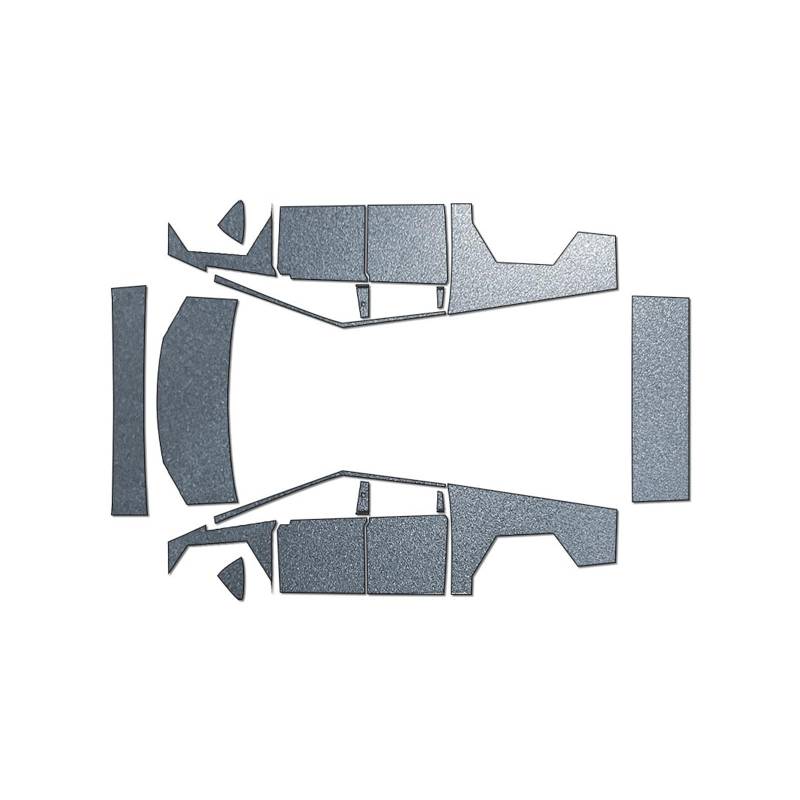 XRLHMP PFCC TPU-Autolackschutzfolie, kompatibel mit Tesla Model S 2016–2023, vorgeschnitten, Kratzfest, transparent, Ppf-Aufkleber-Set(281136,Model S 16) von XRLHMP