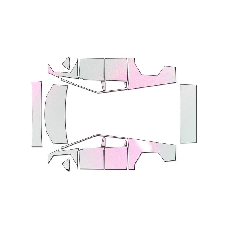 XRLHMP PFCC TPU-Autolackschutzfolie, kompatibel mit Tesla Model S 2016–2023, vorgeschnitten, Kratzfest, transparent, Ppf-Aufkleber-Set(28137,Model S 19) von XRLHMP