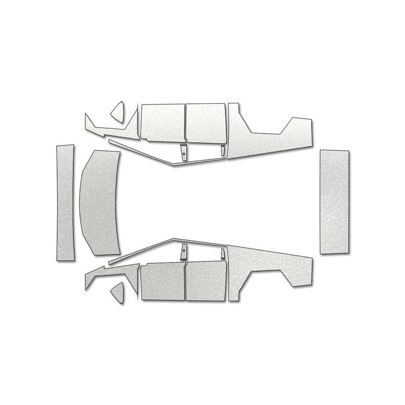 XRLHMP PFCC TPU-Autolackschutzfolie, kompatibel mit Tesla Model S 2016–2023, vorgeschnitten, Kratzfest, transparent, Ppf-Aufkleber-Set(CR-782,Model S 17) von XRLHMP