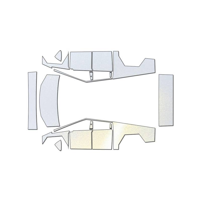 XRLHMP PFCC TPU-Autolackschutzfolie, kompatibel mit Tesla Model S 2016–2023, vorgeschnitten, Kratzfest, transparent, Ppf-Aufkleber-Set(KL38001,Model S 19) von XRLHMP