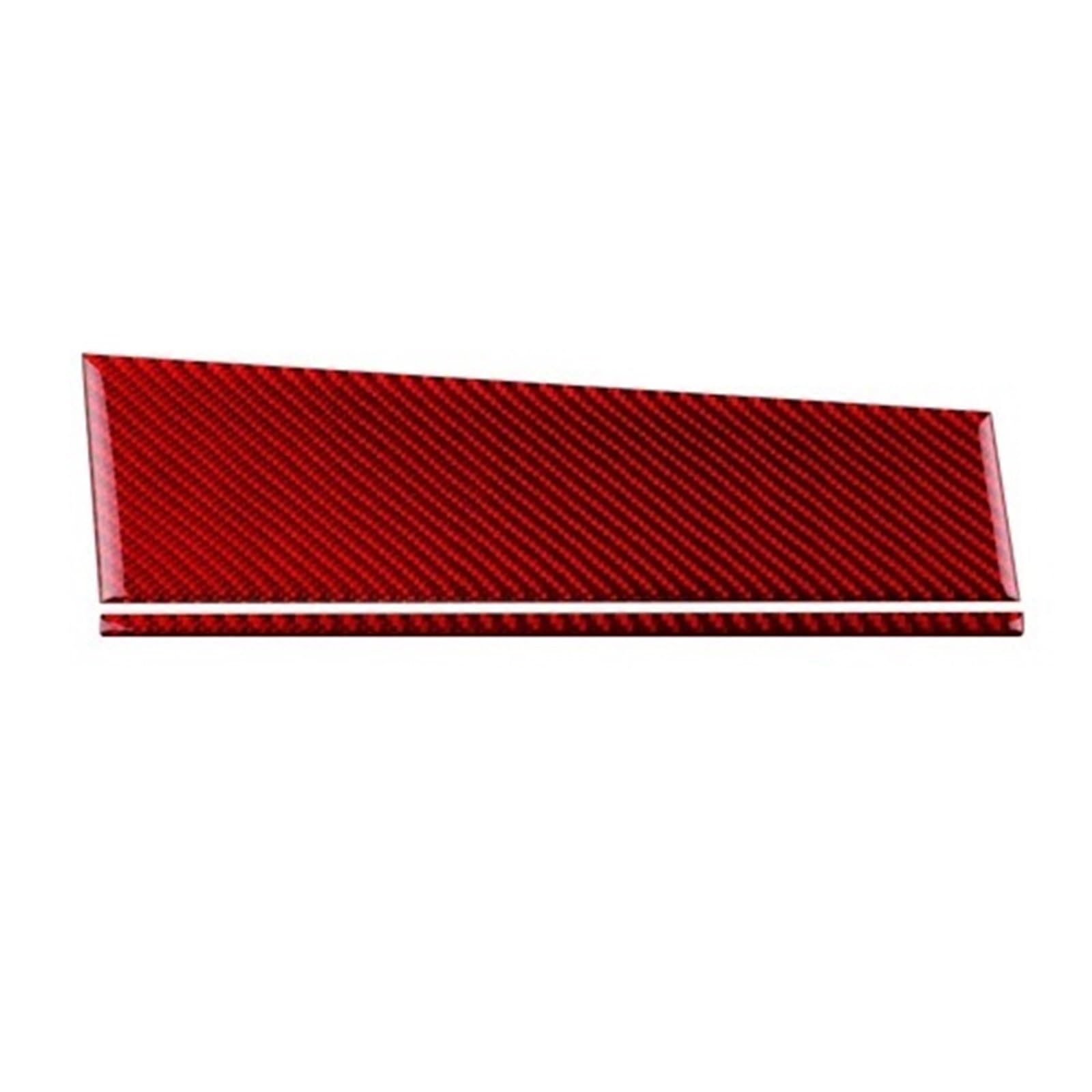 XRLHMP Real Carbon Fiber Auto Armaturenbrett Dekor Panel Aufkleber Kompatibel for Subaru WRX/WRX STI 2022 2023 2024 2025 Innenverkleidung Zubehör(Compatible for RHD LHD Red) von XRLHMP