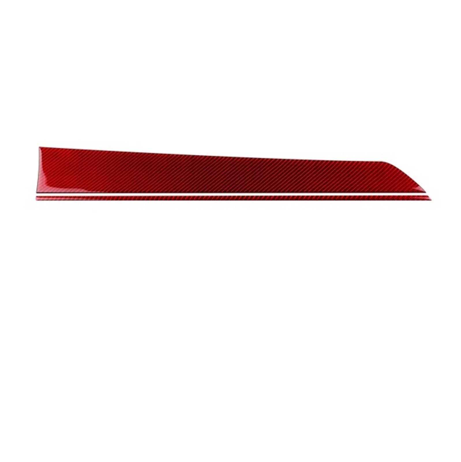XRLHMP Real Carbon Fiber Auto Armaturenbrett Dekor Panel Aufkleber Kompatibel for Subaru WRX/WRX STI 2022 2023 2024 2025 Innenverkleidung Zubehör(Compatible for RHD Red) von XRLHMP
