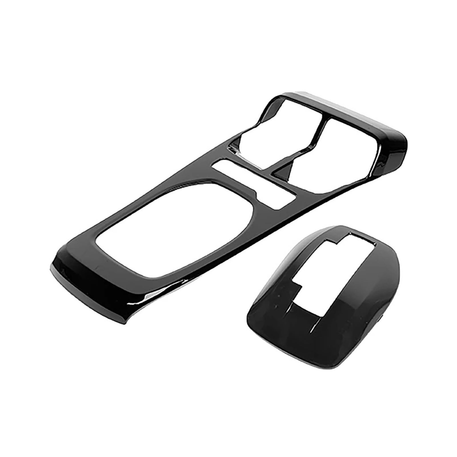 XRLHMP SHINEKA ABS-Kohlefaser-Front-Getränkehalter-Schalthebel-Dekorationsabdeckungssatz for Chevrolet Camaro 2010–2015, Auto-Innenausstattung(B) von XRLHMP