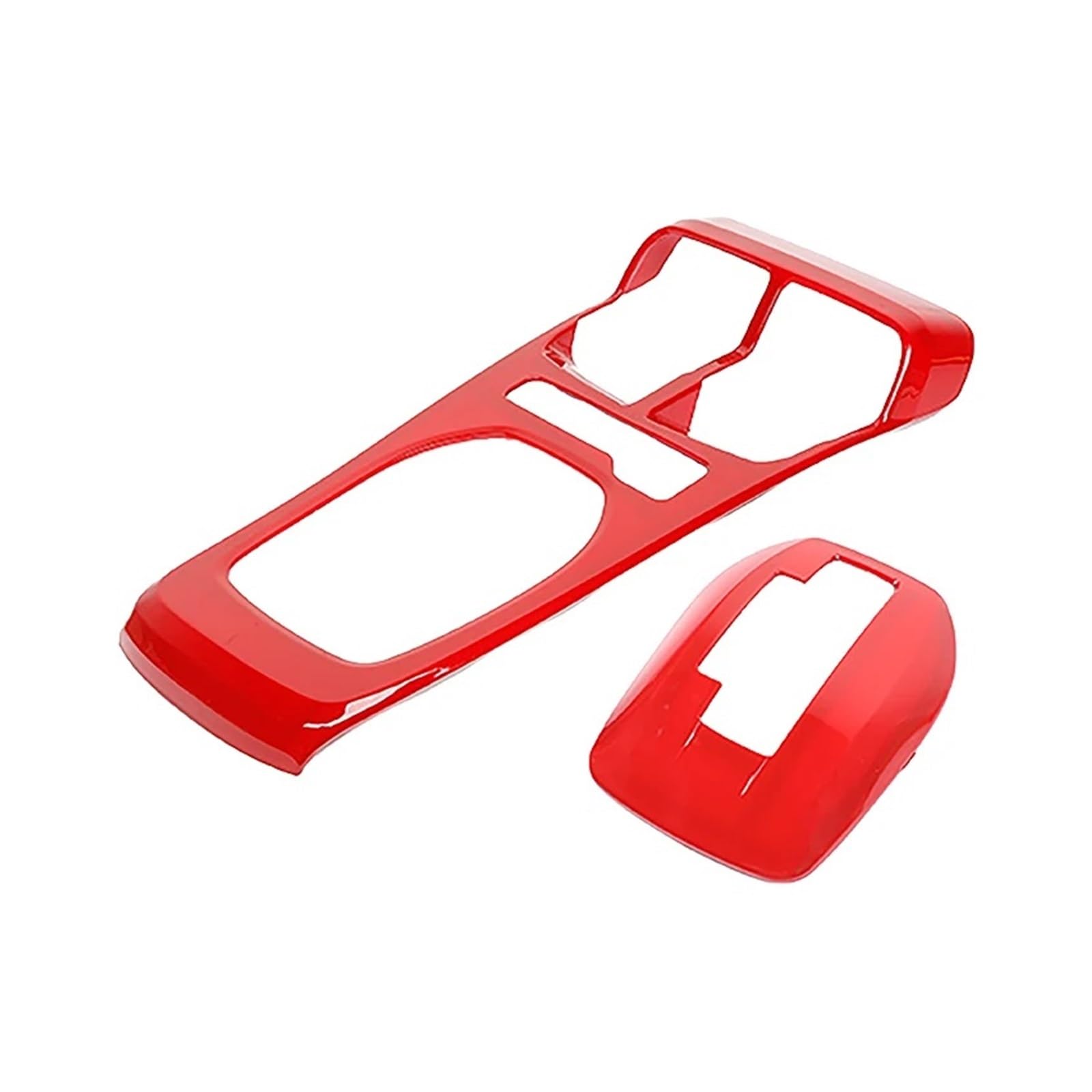 XRLHMP SHINEKA ABS-Kohlefaser-Front-Getränkehalter-Schalthebel-Dekorationsabdeckungssatz for Chevrolet Camaro 2010–2015, Auto-Innenausstattung(C) von XRLHMP