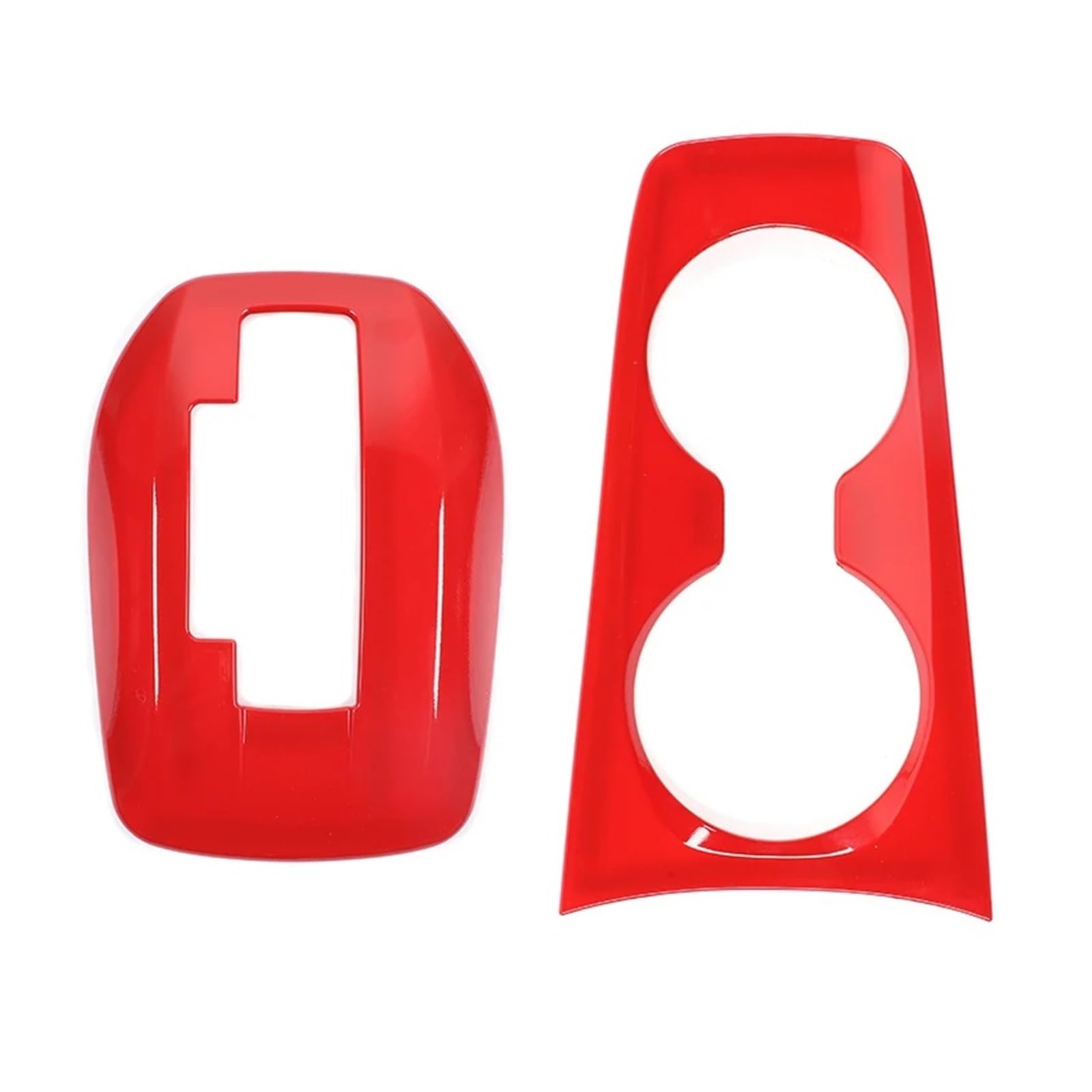 XRLHMP SHINEKA ABS-Kohlefaser-Front-Getränkehalter-Schalthebel-Dekorationsabdeckungssatz for Chevrolet Camaro 2010–2015, Auto-Innenausstattung(L) von XRLHMP