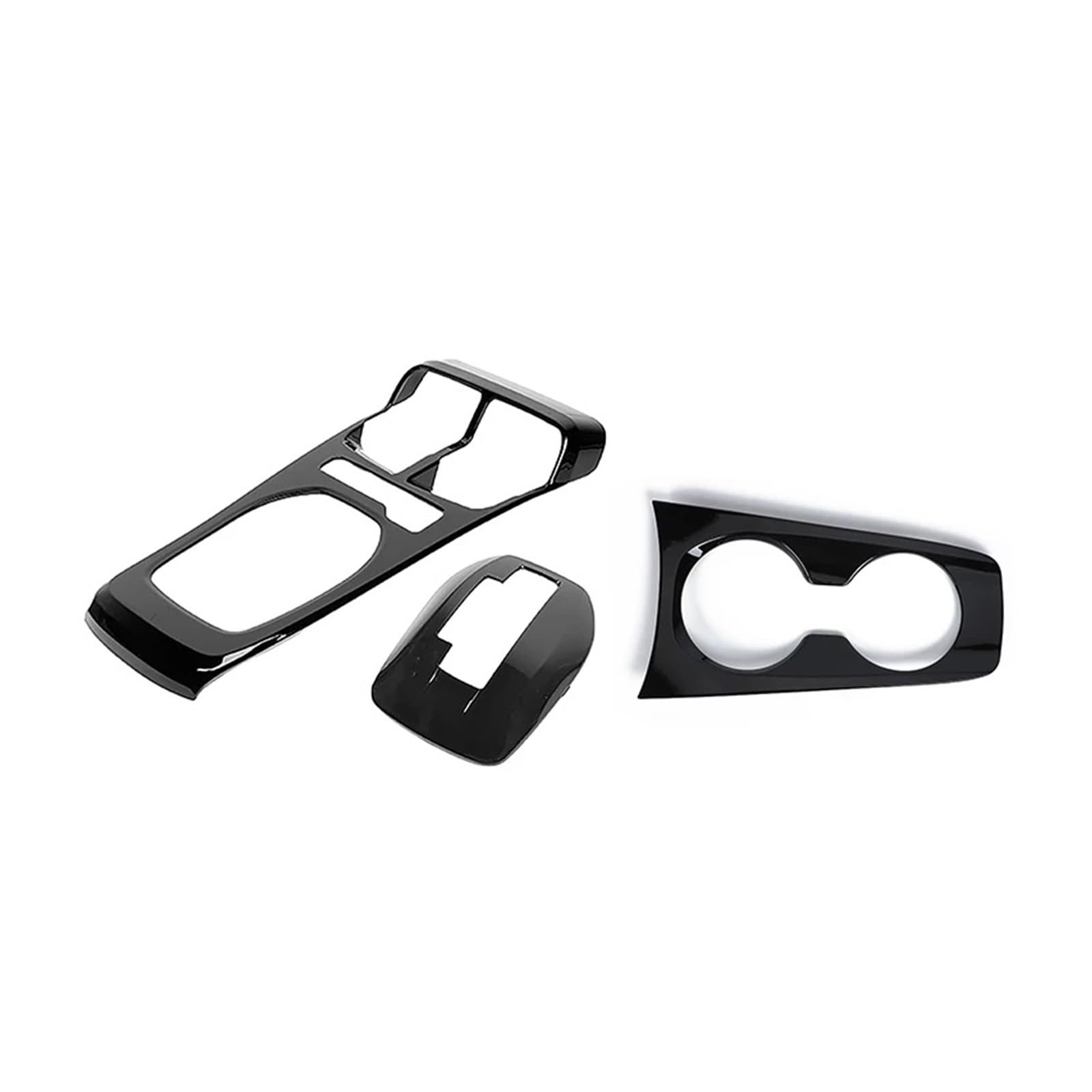 XRLHMP SHINEKA ABS-Kohlefaser-Front-Getränkehalter-Schalthebel-Dekorationsabdeckungssatz for Chevrolet Camaro 2010–2015, Auto-Innenausstattung(N) von XRLHMP