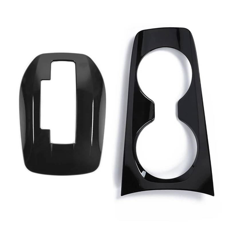 XRLHMP SHINEKA ABS-Kohlefaser-Front-Getränkehalter-Schalthebel-Dekorationsabdeckungssatz for Chevrolet Camaro 2010–2015, Auto-Innenausstattung(X) von XRLHMP