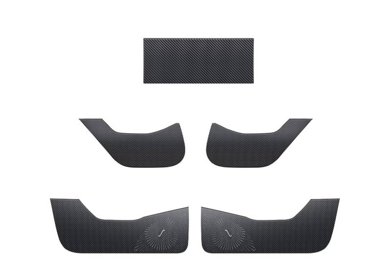 XRLHMP YZ Kompatibel for Tesla Model Y/Model 3 2019-2022 2023 Tür-Anti-Kick-Aufkleber Schmutzfeste Matte Kinder-Kick-Pad Autozubehör(A) von XRLHMP