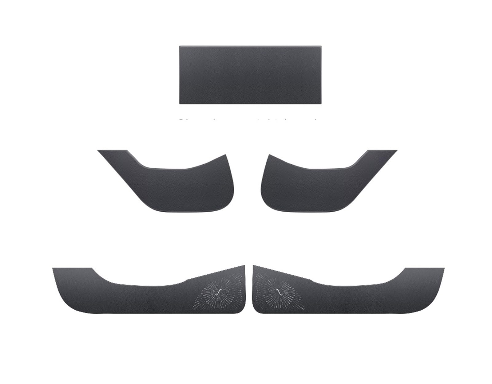 XRLHMP YZ Kompatibel for Tesla Model Y/Model 3 2019-2022 2023 Tür-Anti-Kick-Aufkleber Schmutzfeste Matte Kinder-Kick-Pad Autozubehör(Dark Khaki) von XRLHMP