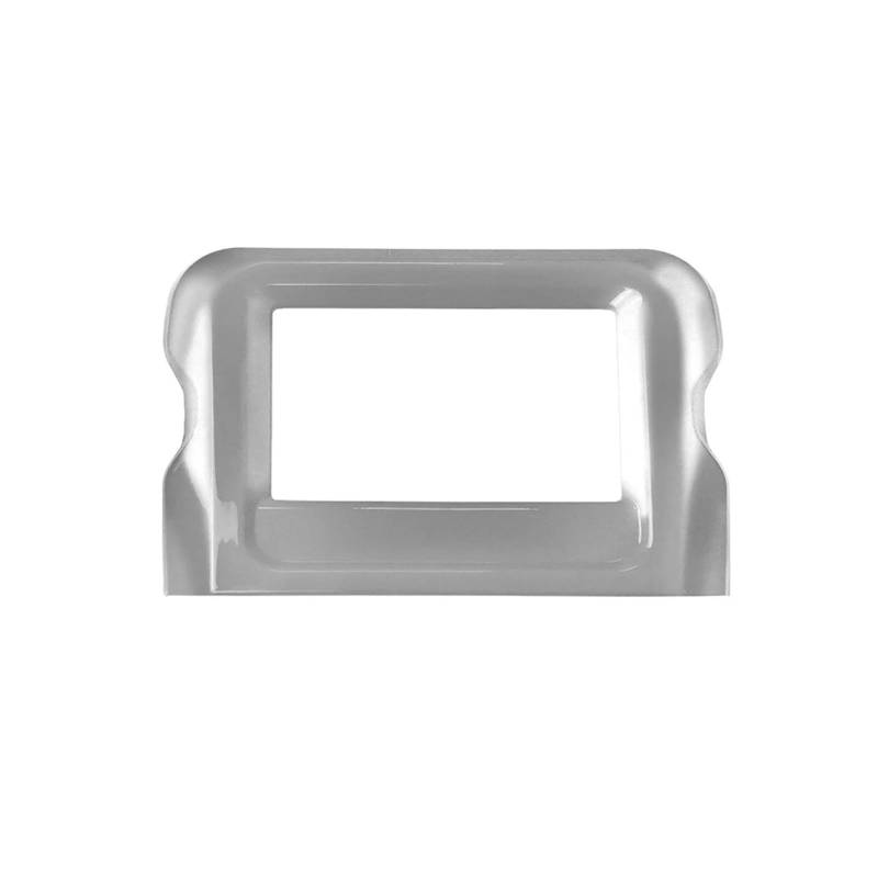Auto Aufkleber 1 Stücke ABS Center Konsole Navigation Panel Abdeckung Für Jeep Für Wrangler JL Für JLU 2018-2020 Auto Innen Zubehör Innenzubehör(Silber) von XRUKGUO