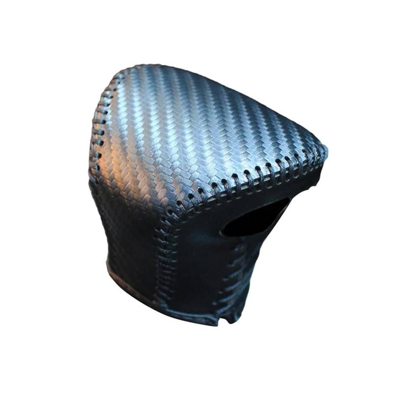Auto Aufkleber 1pc Für Lexus ES250 ES350 UX200 UX250h Auto Leder Schaltknauf Abdeckung Automatische Übertragung Hand-genäht DIY Brems Abdeckung Innenzubehör(Carbon Fiber Black) von XRUKGUO
